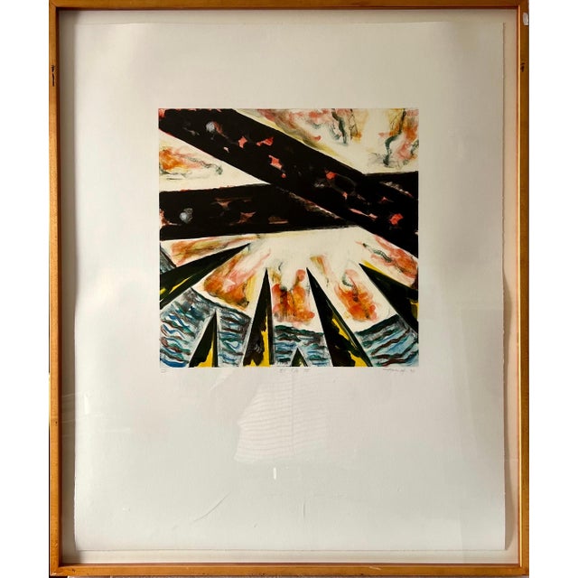 Gregory Amenoff, Monoprint Monotype American Modernist Gregory Amenoff Abstract Expressionist For Sale In Miami - Image 6 of 6