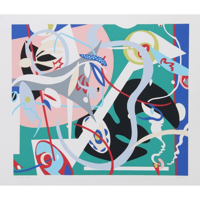 Nina Paull Sea and Field Serigraph For Sale