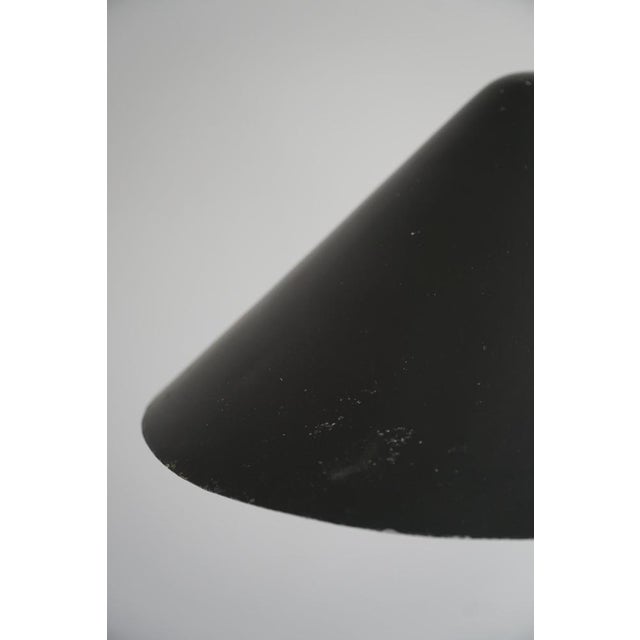 Black Danish Modern Adjustable Table Lamp in Metal attributed to Louis Poulsen, 1950s For Sale - Image 8 of 14
