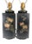 18th Century Antique 18th Century Chinese Black Lacquered Cong Style Vase Lamps - a Pair For Sale - Image 5 of 6