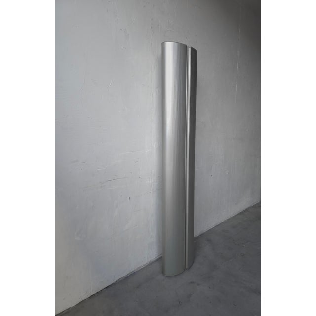 Post Modern "The Caddy" Aluminum Cylindrical Wall Cabinet by Aico Design For Sale - Image 4 of 10