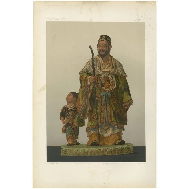 Gold Audsley, Figurines Depicting a Sage and Attendant, 1884, Paper For Sale - Image 8 of 8