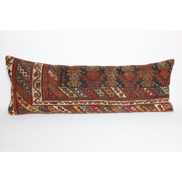 Here i am listing a 100% Handmade double knotted rug pillow cover, made from antique Persian tribal carpet rug. This’s a...