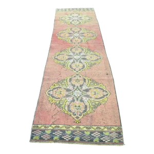 Anatolian Wool Handmade Oushak Rug Runner