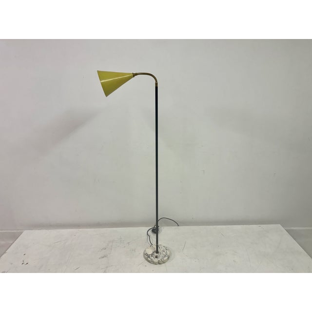 Italian Floor Lamp with Marble Base, 1960s For Sale - Image 13 of 15