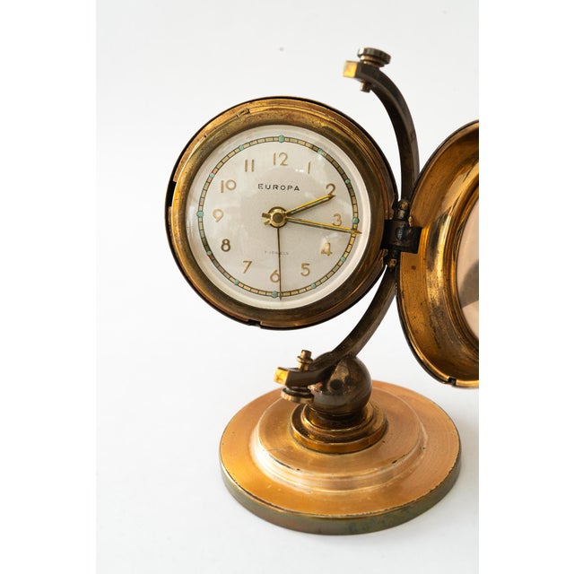 Table Clock from Europa, Vienna, Austria, 1950s For Sale - Image 11 of 14