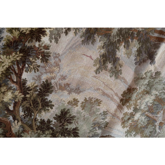 1950s, Mid-Century German Tapestry Wall Hanging 6.11' X 5.1' For Sale - Image 12 of 17