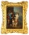 Antique Porcelain Plaque in Gilded Frame of Abraham, 19th Century For Sale