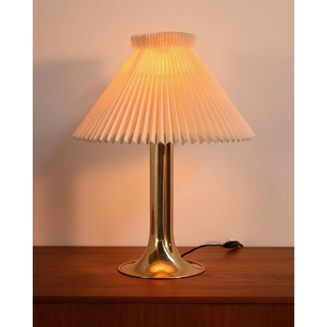 1960s Danish Table Lamp with Fabric Shade, 1960s For Sale - Image 5 of 8