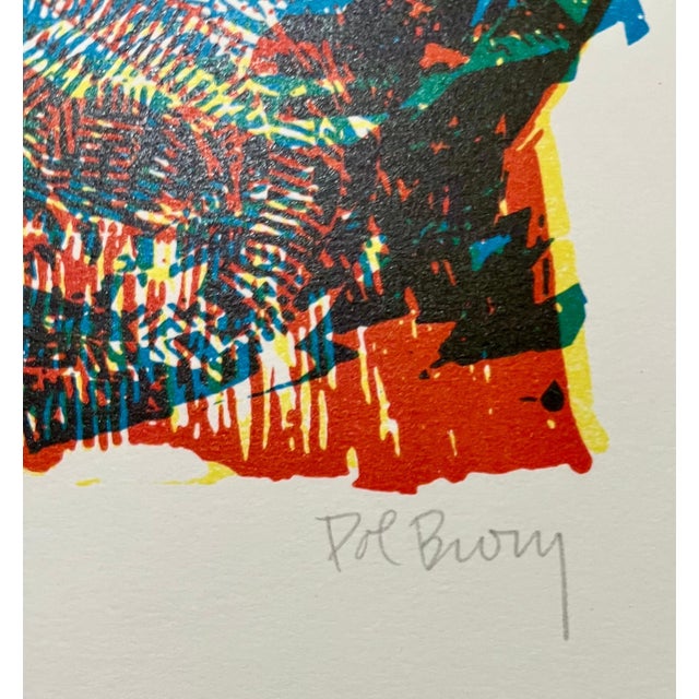 Pol Bury, Architecture Kinetic Statue of Liberty Op Art Screen Print Lithograph Pol Bury, 1966 For Sale - Image 4 of 7