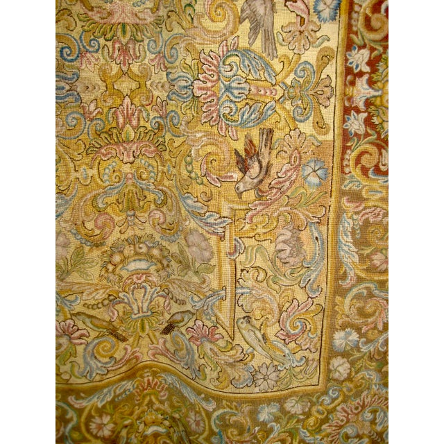 Large Italian Baroque Embroidery 17 Century For Sale - Image 6 of 14