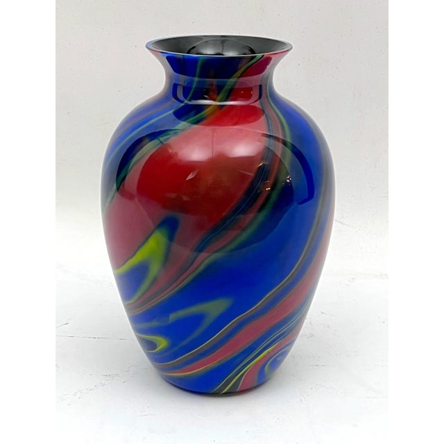 Postmodern Murano Glass Vase by Ottavio Missoni, Italy, 1980s For Sale - Image 9 of 10