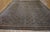 Rectangle Wool Allover Geometric Hand Knotted Pile 1920s Large Antique Blue Rug For Sale - Image 11 of 11