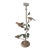 1990s Chelsea House Metal & Marble Lamp With Birds For Sale