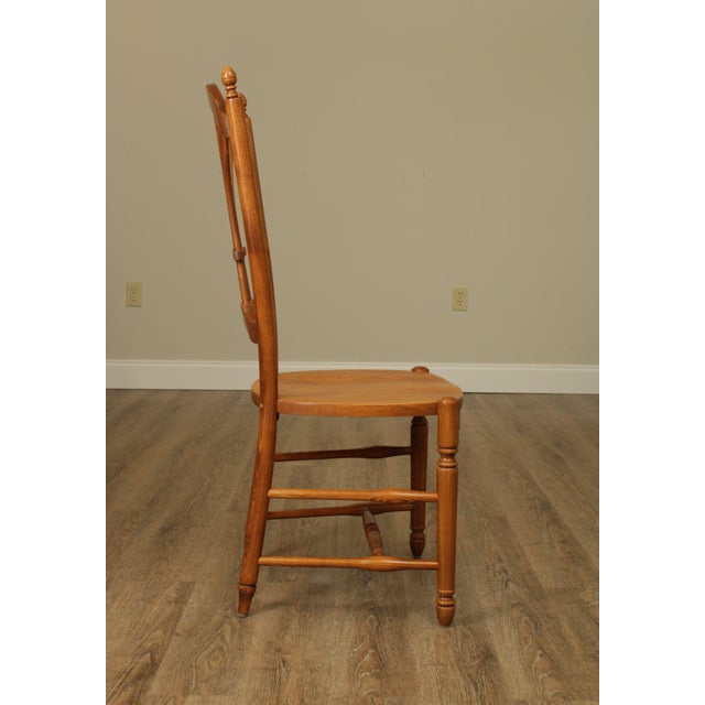 Quality Set 6 Solid Oak Wheat Sheaf Back Dining Chairs ...