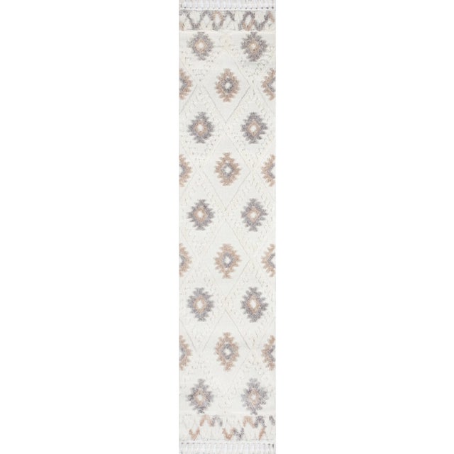 Off-white Momeni Odessa Illona Ivory 2'3" X 8' Runner For Sale - Image 8 of 9
