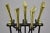 Late 20th Century Vintage Mid Century Modern Brass & Iron Fireplace Mantel Tool Set For Sale - Image 5 of 10