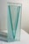 Vintage modern form V shaped crystal / glass vase. Made by Studio Silversmiths. Measures 9.5”H.