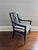 A stunning pair of "Vienna" ebonized armchairs from the Laura Kirar Collection for Baker Furniture. These chairs are for...