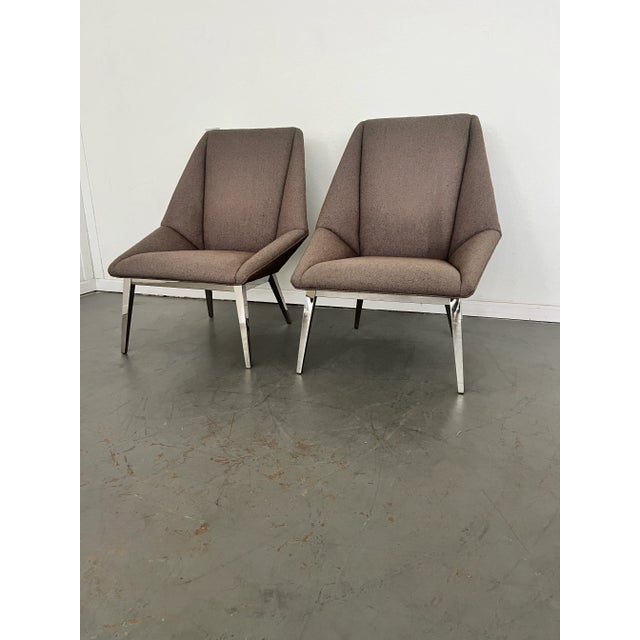Thayer Coggin Origami Accent Chairs - a Pair For Sale In Austin - Image 6 of 10
