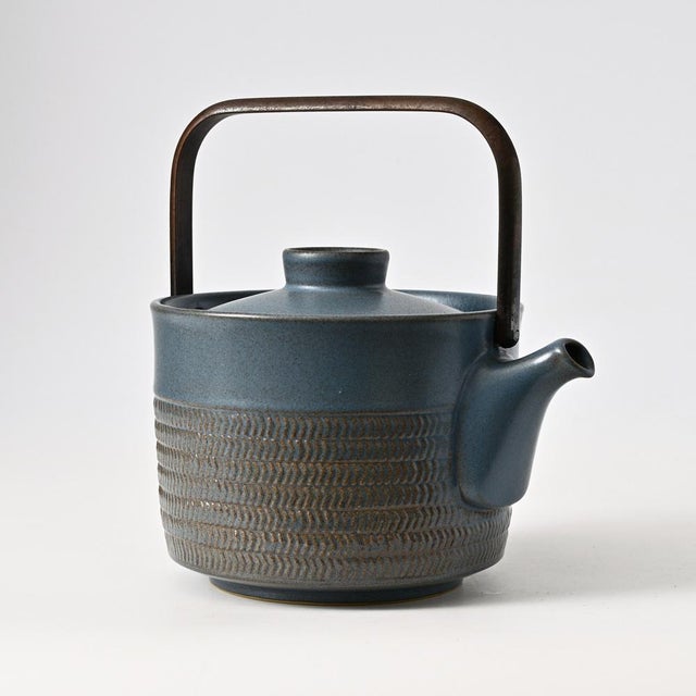 Mid-Century Chevron Teapot by Gill Pemberton for Denby, 1960s For Sale - Image 4 of 13