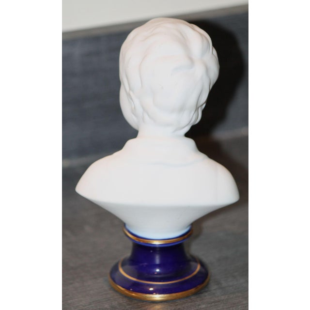 1900 - 1909 1900s Gorgeous Camille Tharaud (1878-1956) Limoges Bisque Bust of Alexandre Brongniart For Sale - Image 5 of 7