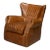Classic Brown Leather Chair For Sale