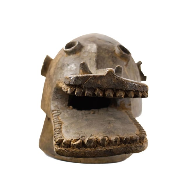 Early 20th Century Early 20th Century Senufo Firespitter Helmet Mask Côte d'Ivoire For Sale - Image 5 of 6