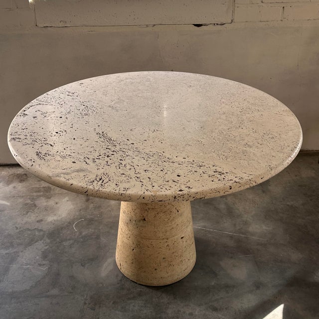 Travertine Dining Table Up&Up, Italy, 1970s For Sale - Image 3 of 5