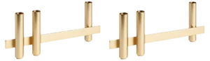 Gold Candleholders by Mason Editions, Set of 2