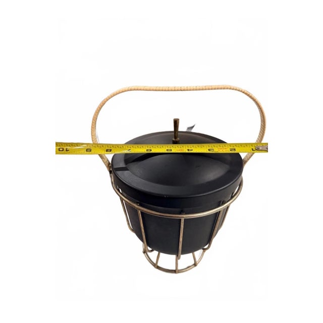 1950s Atomic Wire Cage Pyrex Ice Bucket, Attributed to Ernest Sohn For Sale In Jacksonville, FL - Image 6 of 7