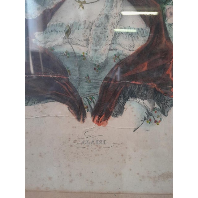 Dopter Paris, Claire and Elvires, 19th Century, Lithographs, Set of 2 For Sale - Image 13 of 18