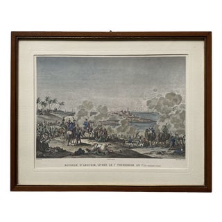 Dequévauviller After Swebach, Battle of Aboukir, 1800s, Engraving For Sale