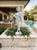 Metal Vintage European-Style Lead Garden Statue of a Standing Violinist For Sale - Image 7 of 12