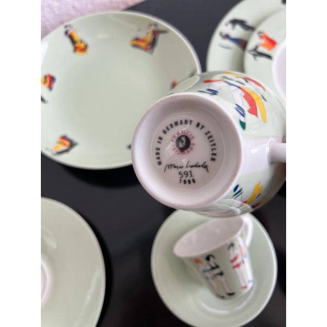 Dishes by Marco Lodola for Francis, 1990s, Set of 9 For Sale - Image 12 of 13