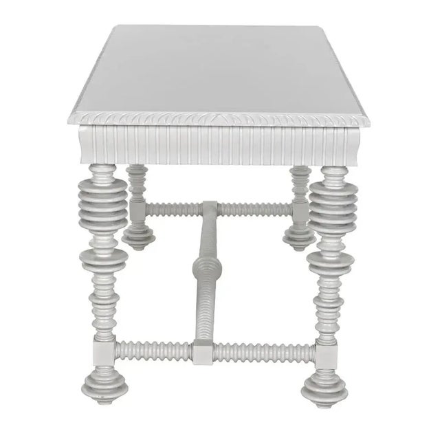 Not Yet Made - Made To Order NOIR Portuguese Desk, Small, Solid White For Sale - Image 5 of 5