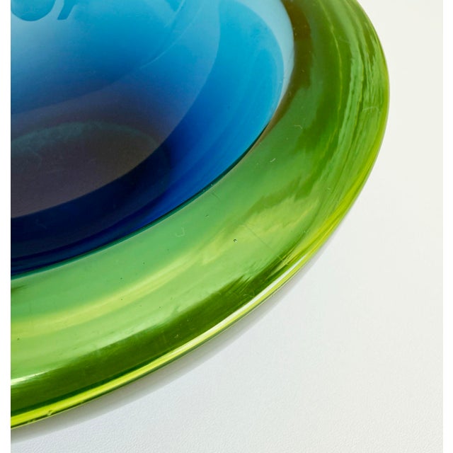 Seguso Vetri Murano Sommerso Glass Bowl, 1960s Italy, Attributed For Sale - Image 10 of 13