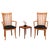 Pair of Scandinavian Modern Accent Arm Chairs W. Tall Elegant Back For Sale - Image 4 of 7