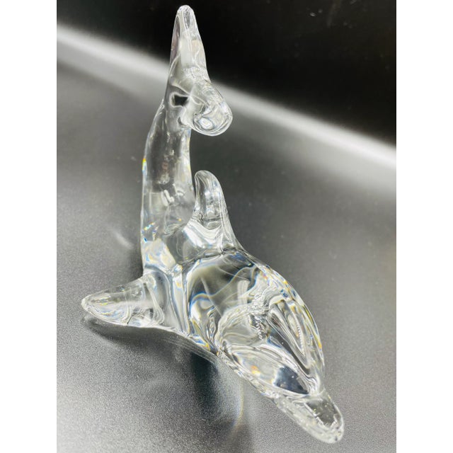 Villeroy & Boch Vintage Villeroy & Boch Crystal Dolphin Figurine For Sale - Image 4 of 13