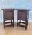 Spanish Rustic Wooden Nightstands, 1940, Set of 2 For Sale - Image 9 of 10
