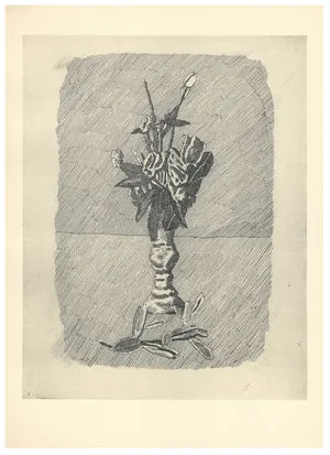 Giorgio Morandi, Roses in Bud in a Vase, 1931-1957, Lithograph