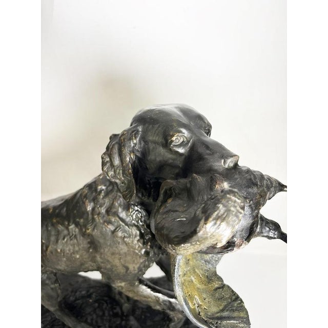 Rustic French Artist, Dog Sculpture, 19th Century, Terracotta For Sale - Image 3 of 18