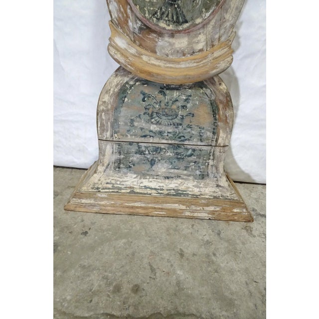 Green Mora Clock Swedish 100% Original Paint For Sale - Image 8 of 10