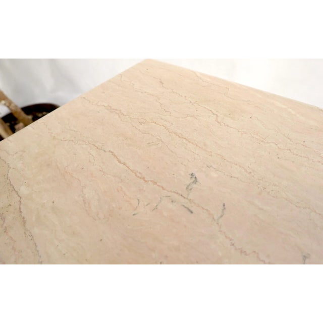 Square Light Pink Marble Pedestal For Sale - Image 9 of 10