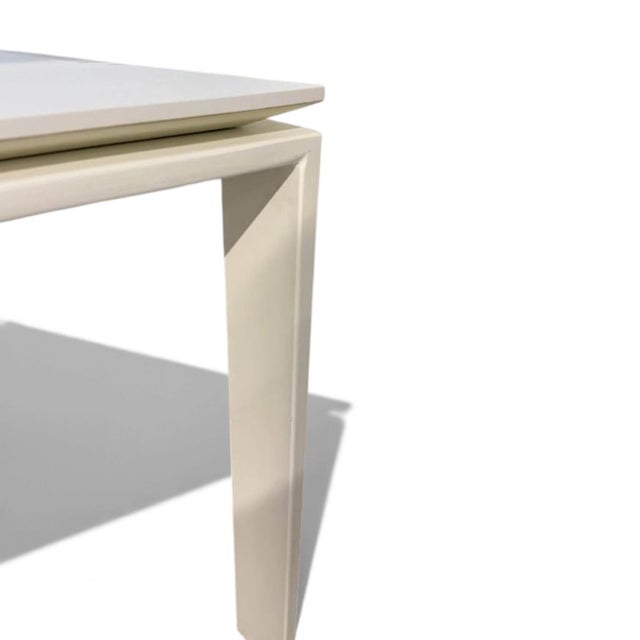 Contemporary 2005 White Laminted and Lacqured Steel "Four Collection" Dining Table by Ferruccio Laviani for Kartell For Sale - Image 3 of 8