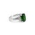 Early 21st Century Ladies 14k White Gold Tourmaline Accented Diamond Cocktail Ring, Size 7.25 For Sale - Image 5 of 9