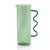 Edith Heath Costa de Sol Glass Wavy Handle Pitcher, Green For Sale - Image 4 of 4