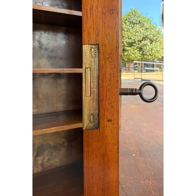 Art Deco Bookcase or Display Cabinet of Burr Walnut With Paneled Glass Door For Sale - Image 11 of 13