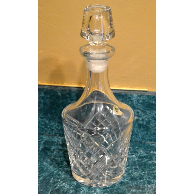 1950s Waterford Crystal Whiskey Spirit Liquor Decanter Handmade Cut Glass Pattern For Sale - Image 11 of 14