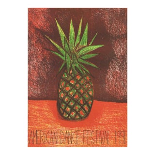 1991 Raphael Ferrer 'American Dance Festival 1991' Contemporary Green,Orange Serigraph For Sale